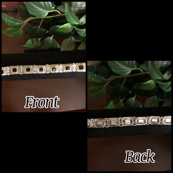 Silver & Gold Tone mix metal cable link bracelet - Picture 4 of 6